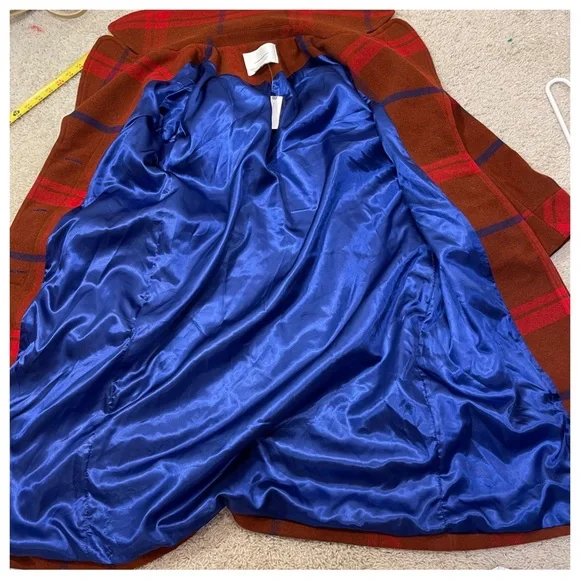 NWT! Anthropologie Plaid Jasper Coat